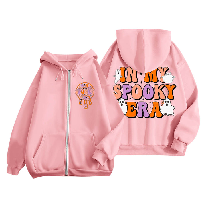 Hoodie pour femmes avec imprimé effrayant et poches kangourou Levoire