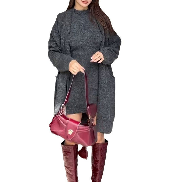Manteau en tricot pour femmes avec une coupe moderne surdimensionnée et des poches pratiques Levoire