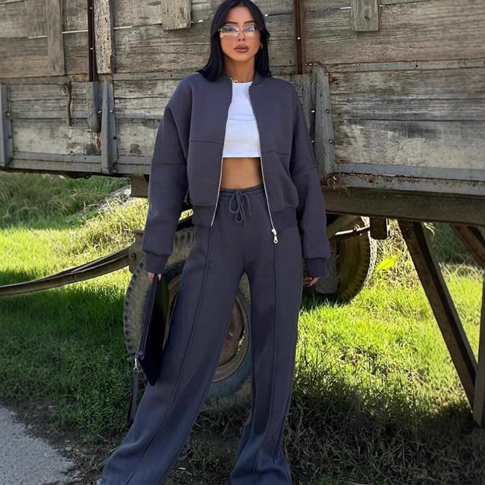 Levoire | Trendik Street Style Veste Pantalon Long Set
