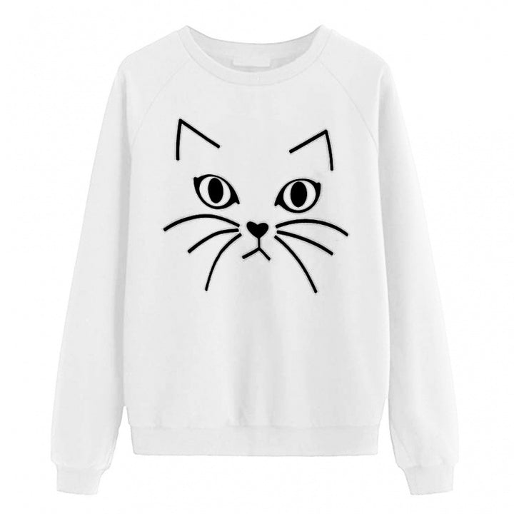 Sweatshirt pour femmes avec motif de chat Levoire