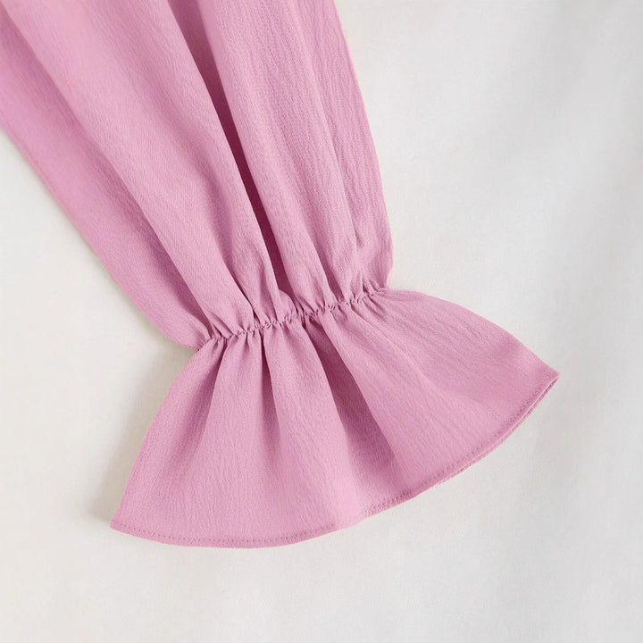 Robe mini femme avec manches bouffantes et décolleté en cœur chic Levoire