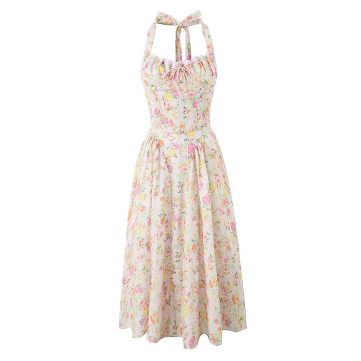 Levoire | Robe Maxime à Dos Nu Romantique Fondation Fleur 7213