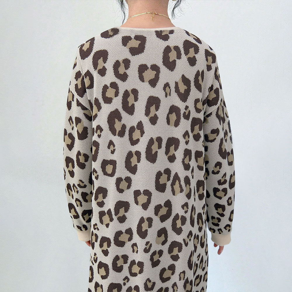 Cardigan femme avec motif léopard et poches pratiques Levoire