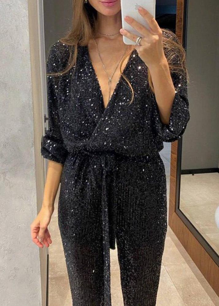 Levoire | Robe De Soirée En Sequins Noir
