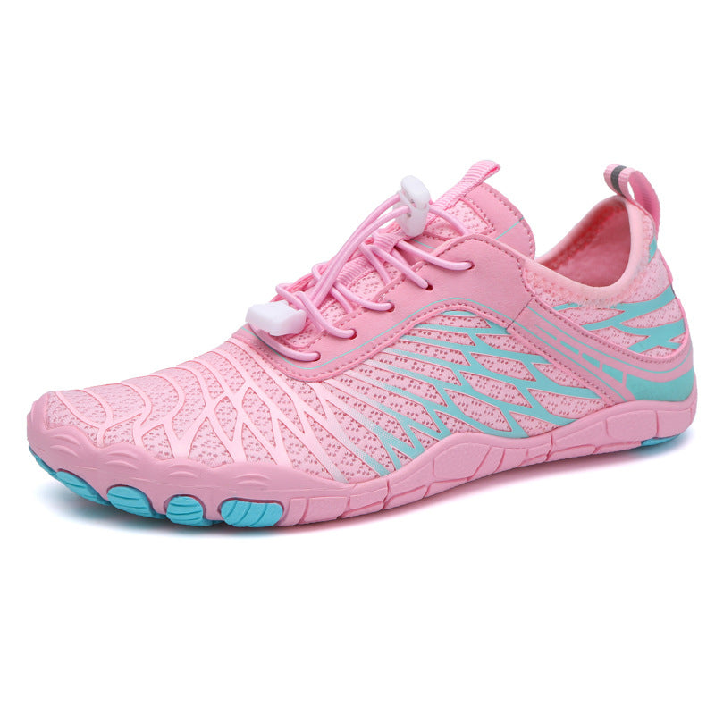 Levoire | Sandales rose-turquoise