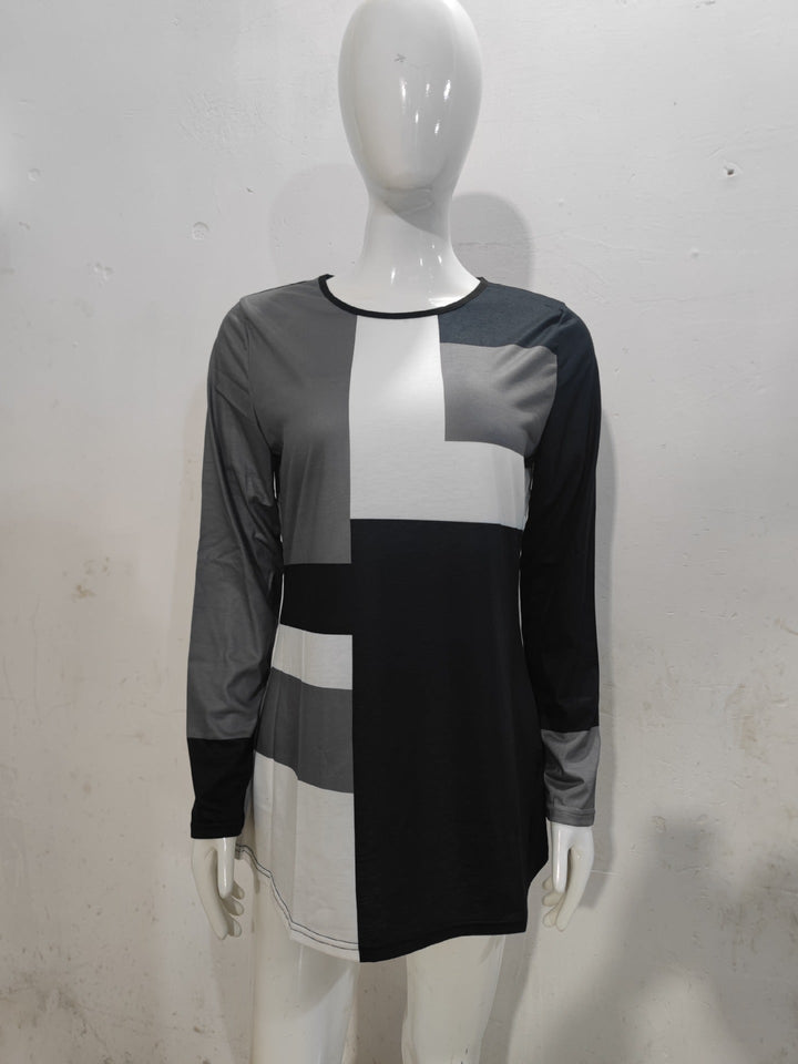 Levoire | Tendance chemise à col rond 7 gris