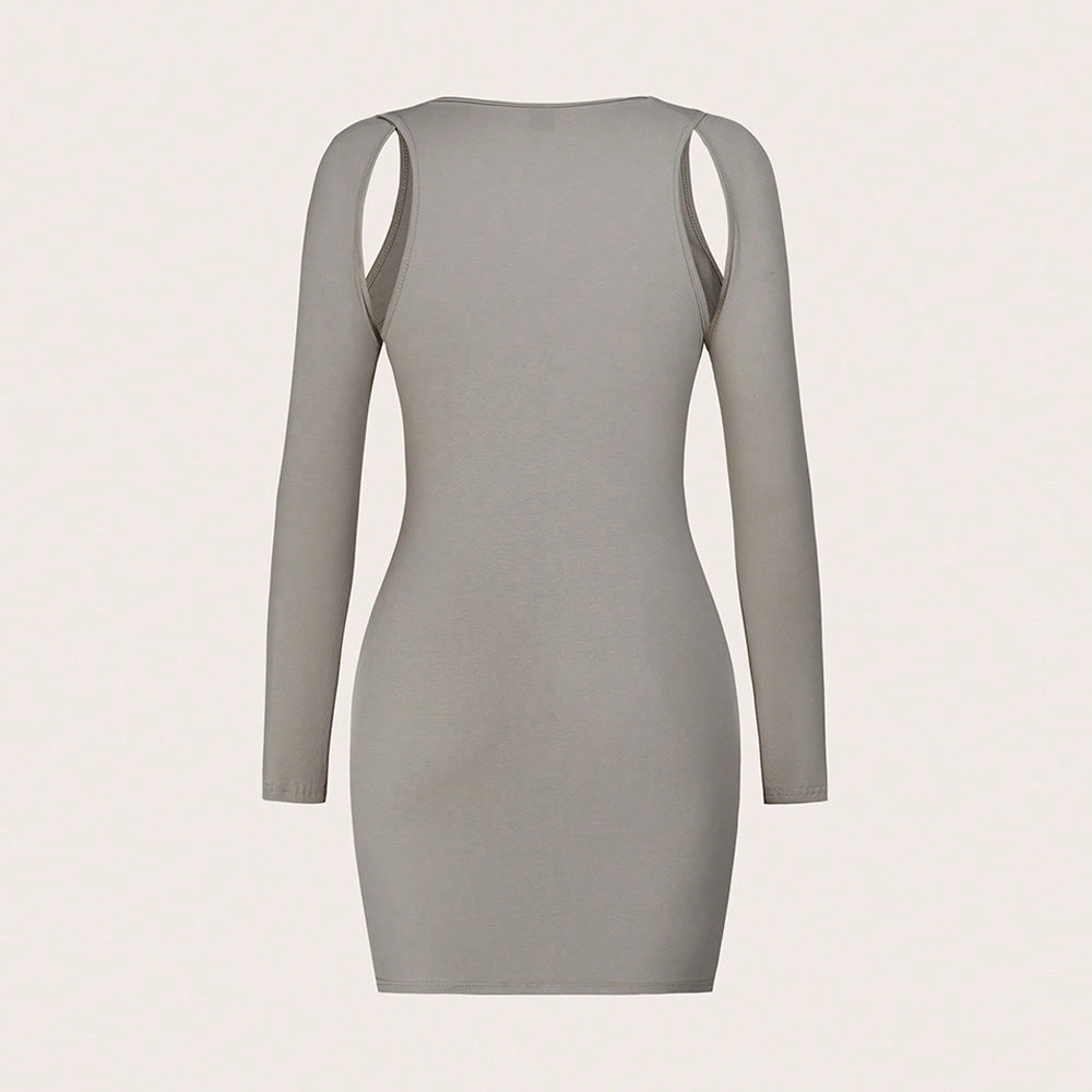 Robe mini femme avec découpes asymétriques et détails de bague élégants Levoire