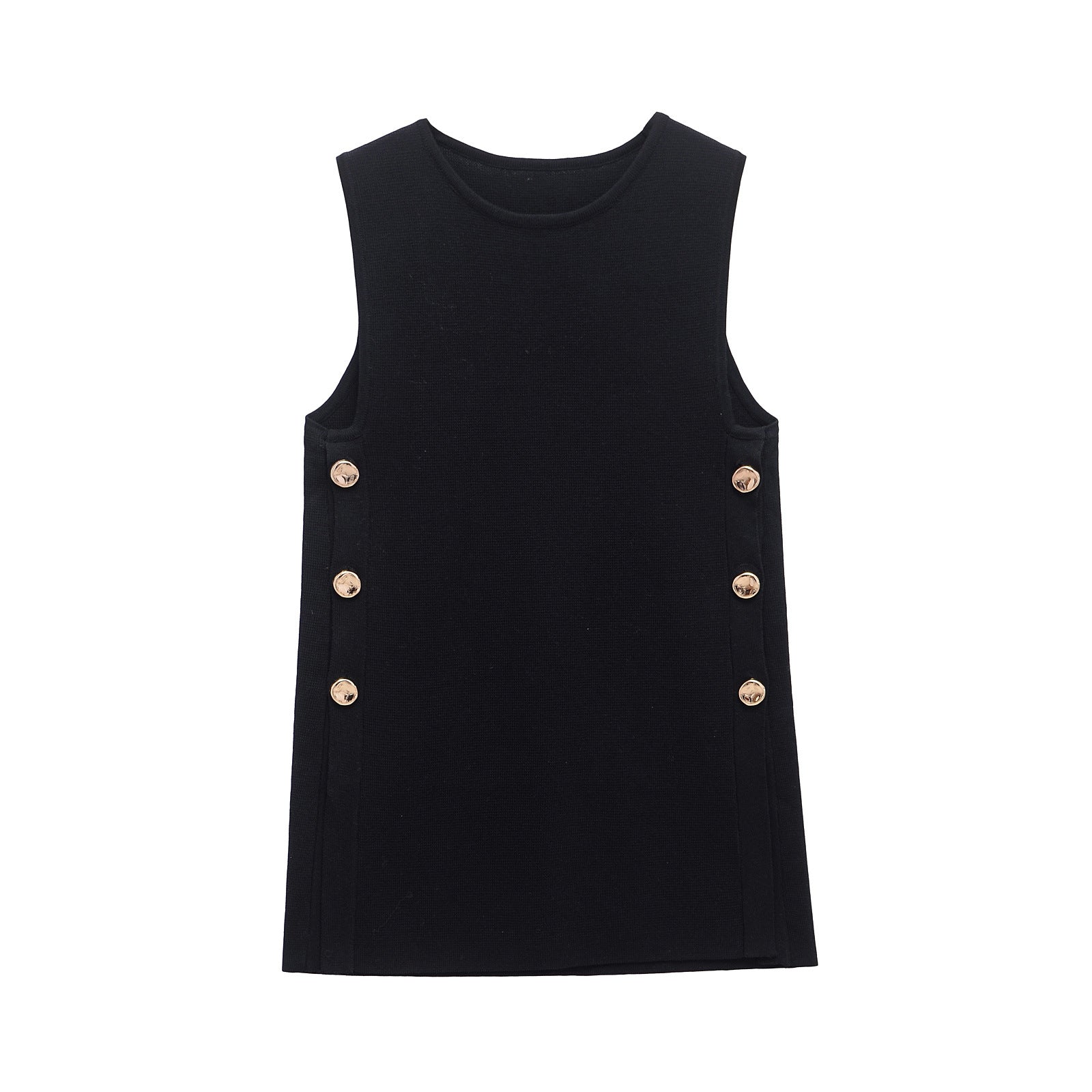 Levoire | Basic Printemps Sans Manches Haut noir