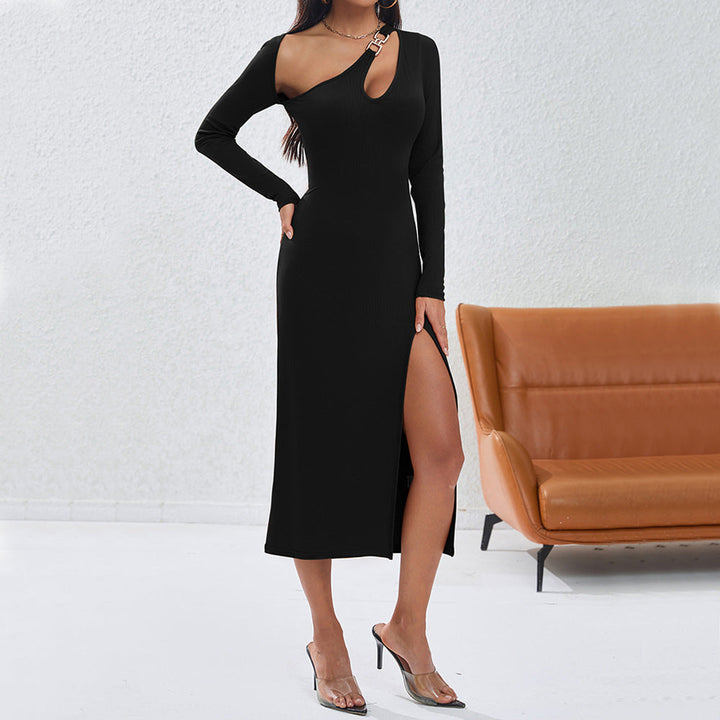 Levoire | Robe de fête sans bretelles élégante noir