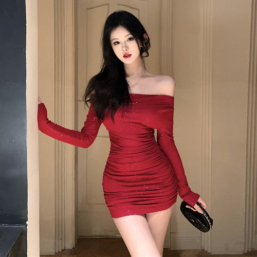 Levoire | Glitter Rippé Célébrité Robe Brillante