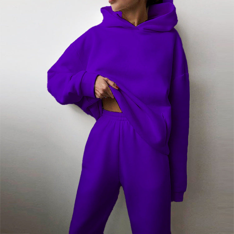 Ensemble de sweat à capuche surdimensionné et de pantalon de jogging pour femmes Levoire