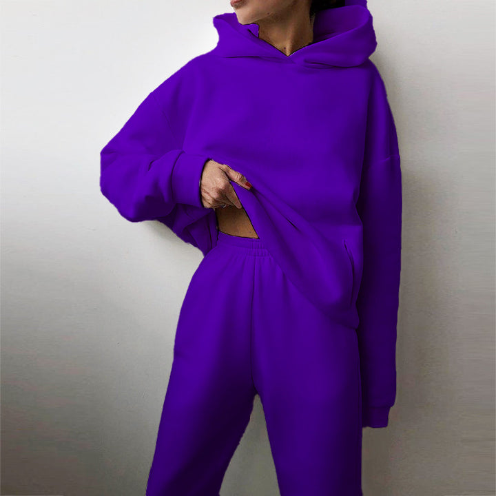 Ensemble de sweat à capuche surdimensionné et de pantalon de jogging pour femmes Levoire