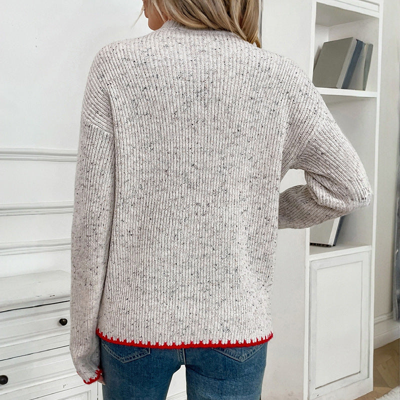 Sweater pour femme avec appliqué en forme de cœur Levoire