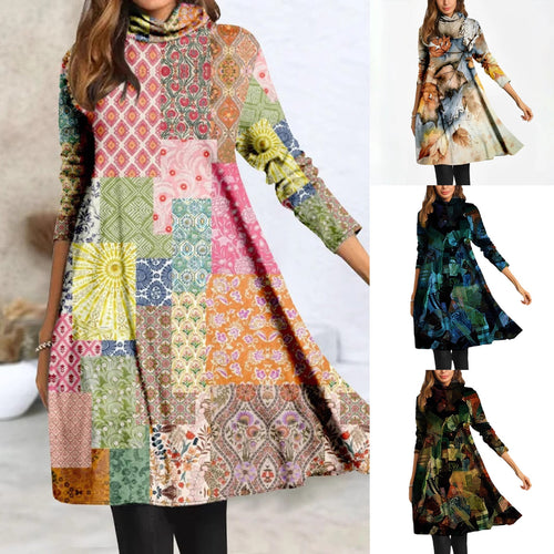 Levoire | Chic Fashion Col Roulé Robe Longue