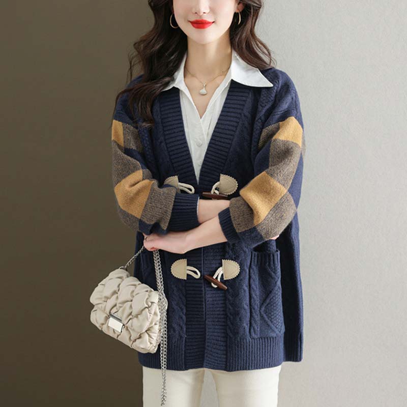 Levoire | Veste En Tricot À Carreaux Vintage