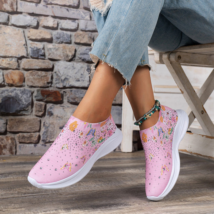 Levoire | Baskets Slip On Confortables Avec Motif Papillon Pour Femmes