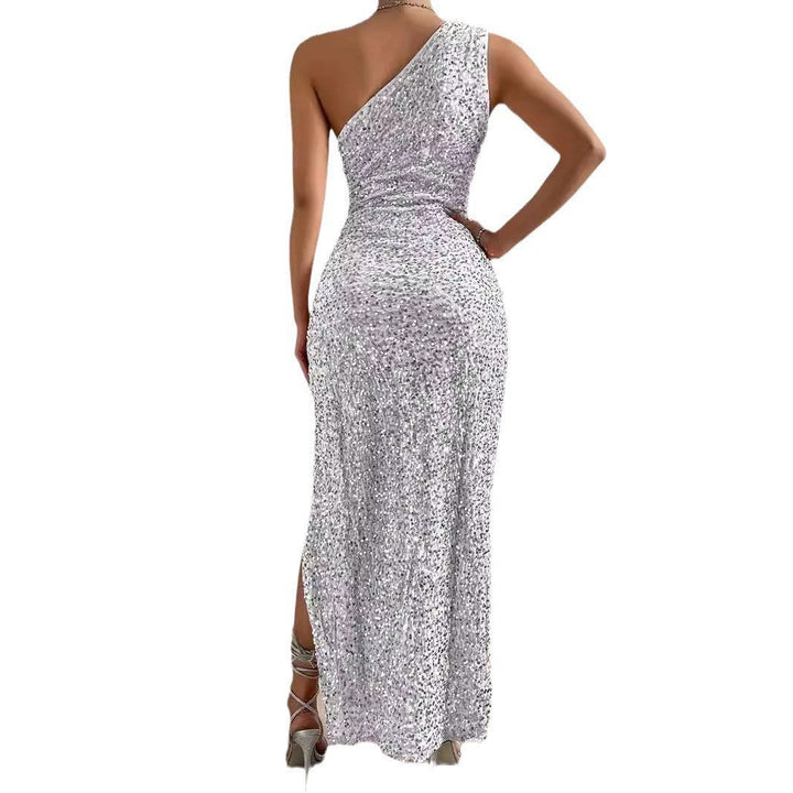 Levoire | Robe en dentelle asymétrique à une épaule élégante