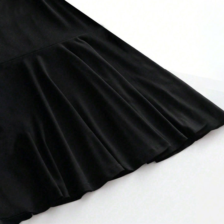 Robe Mini Femme Sans Épaules avec Détail Élégant en Enveloppement Levoire