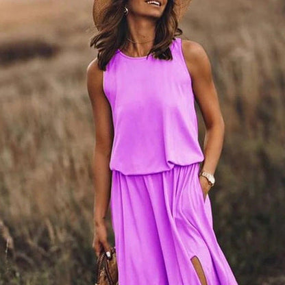 Levoire | Robe Rayée Unie Chic Hihaton