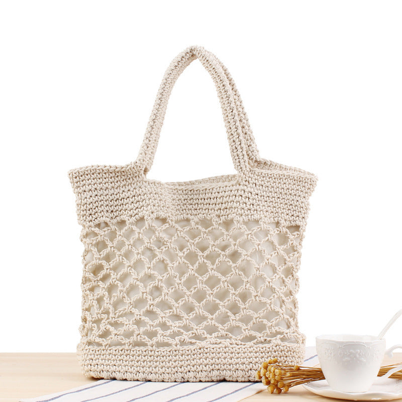 Levoire | Décontracté En Paille De Couleur Unie Beige