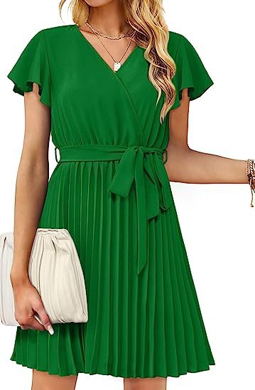 Robe portefeuille pour femmes avec détails plissés Levoire