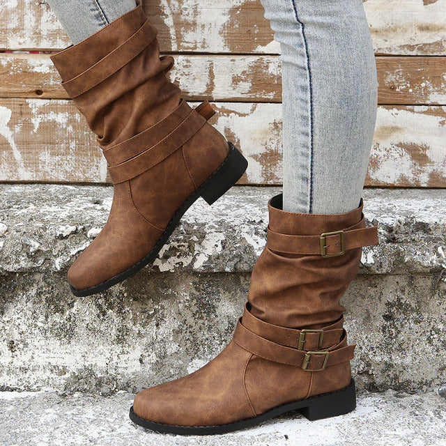 Levoire | Mi-Mollet À Boucle Vintage Marron