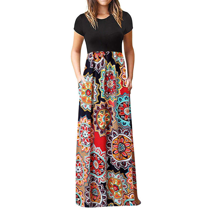 Levoire | Jupe longue remarquable Vente chaude Couleur Robe kaleidoscope