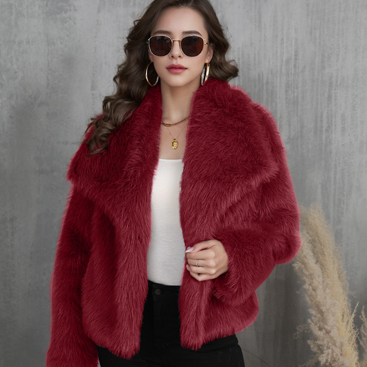 Levoire | Veste Femme En Simili Cuir Rot