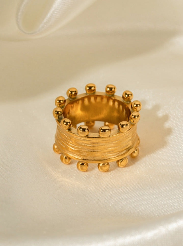 Levoire | Bague Couronne En Plaqué Or Non Détachable
