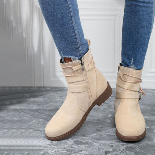 Levoire | Bottes Mi-Hautes Robustes À Boucle Pour Femmes