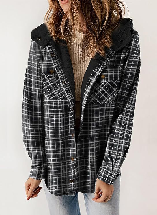 Veste en flanelle pour femmes avec capuche rembourrée Levoire