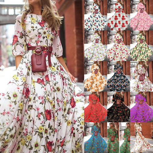 Levoire | Dress décontracté lumineux de vacances longue