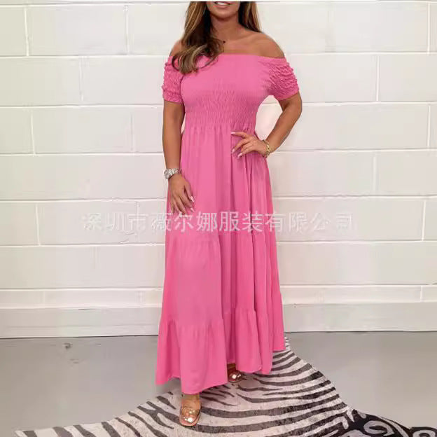 Levoire | Robe en A à couches à manches courtes Robe en A à couches