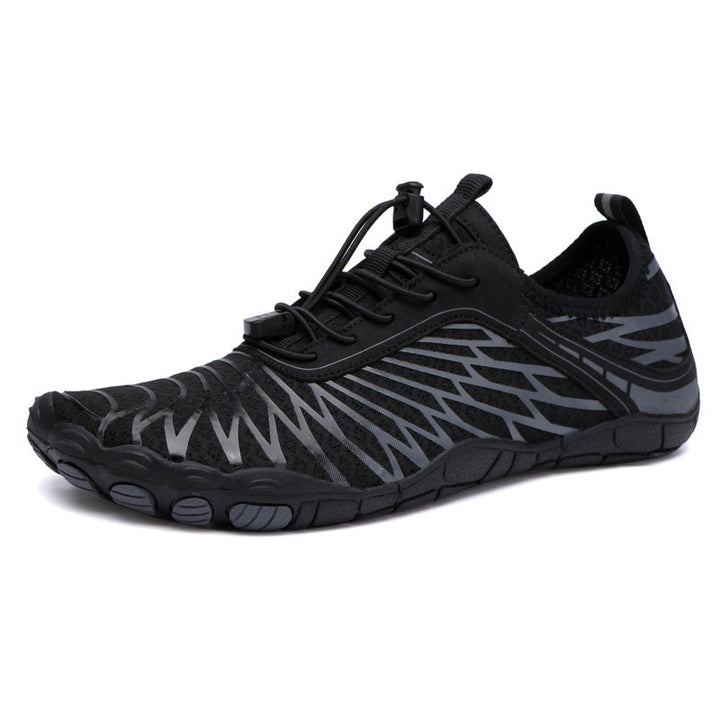 Levoire | Chaussure élégante pieds nus Noir-Gris