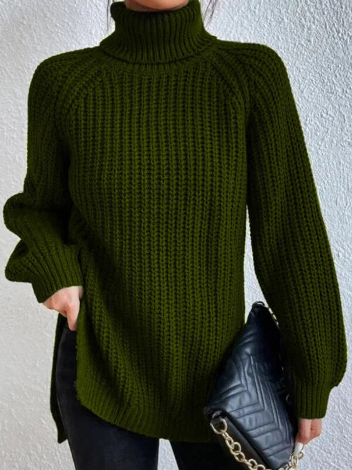 Levoire | Pull En Tricot À Col Roulé Sexy Vert