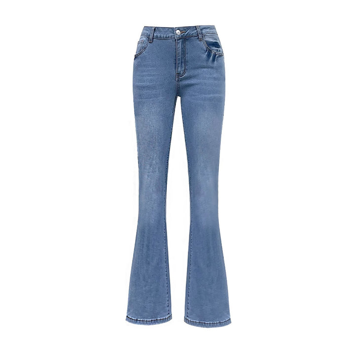 Jeans évasés pour femmes avec nœuds décoratifs Levoire