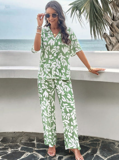 Levoire | Robe D'Été Avec Imprimé Et À Manches Courtes