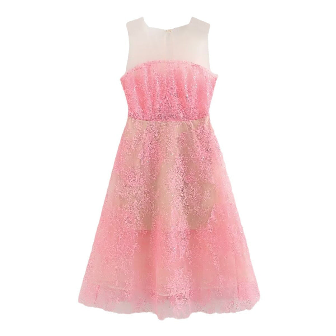 Levoire | Élégant et sophistiqué Nouvelle Maxi Robe de Printemps Rosa