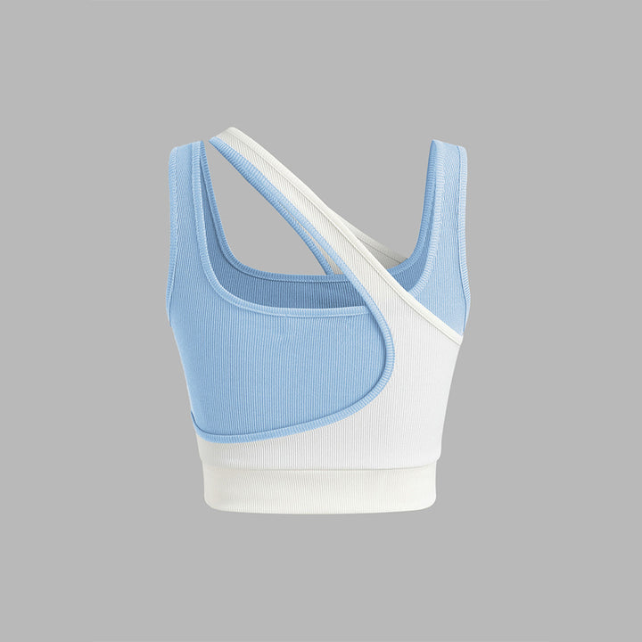 Buste de sport féminin avec design asymétrique et bretelles ajustables Levoire