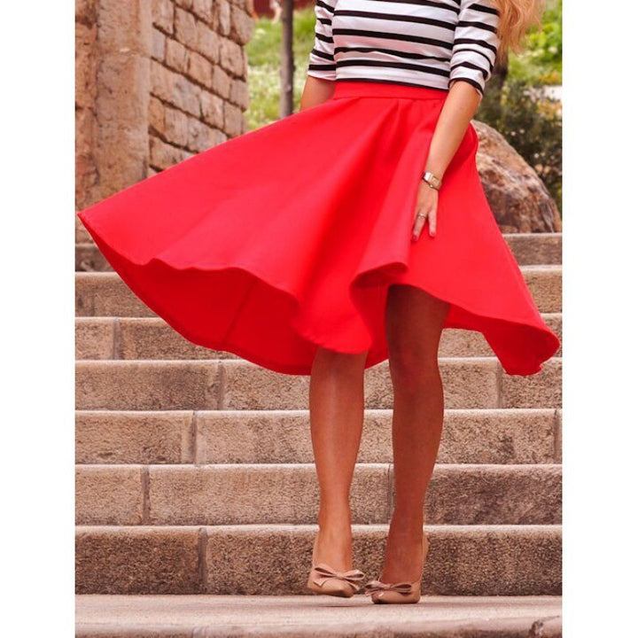 Jupe midi femme avec ourlet flottant et design élégant Levoire
