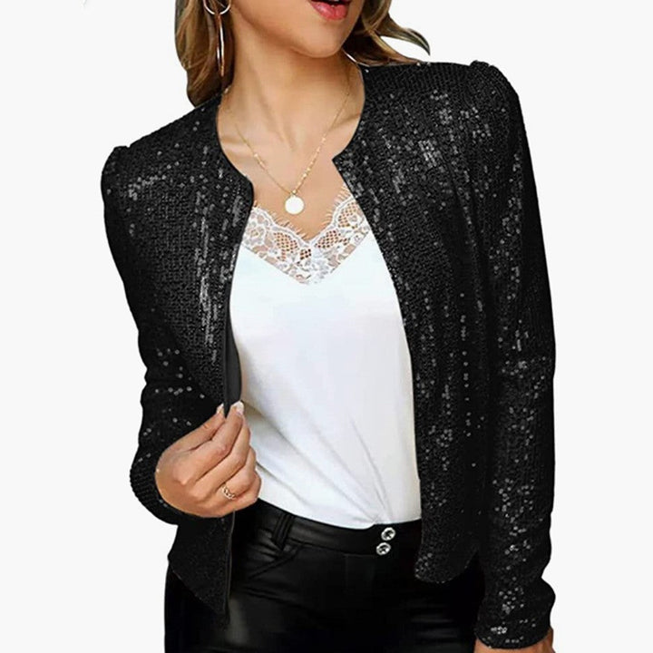 Levoire | Élégante Veste de Printemps Courte Casual noir
