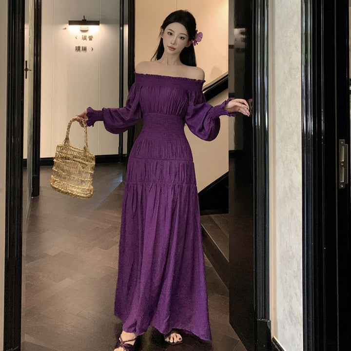 Levoire | Robe À Manches Mi-Longues Avec Ceinture De Nœud Grande Longue Flottante