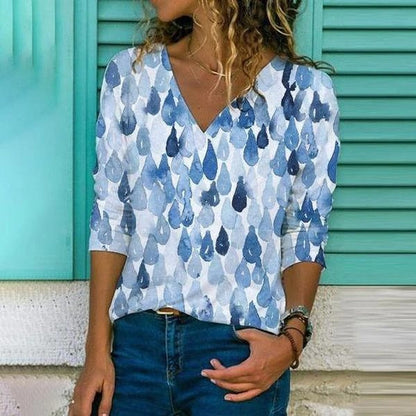 Levoire | T-shirt V neck élégant imprimé 1