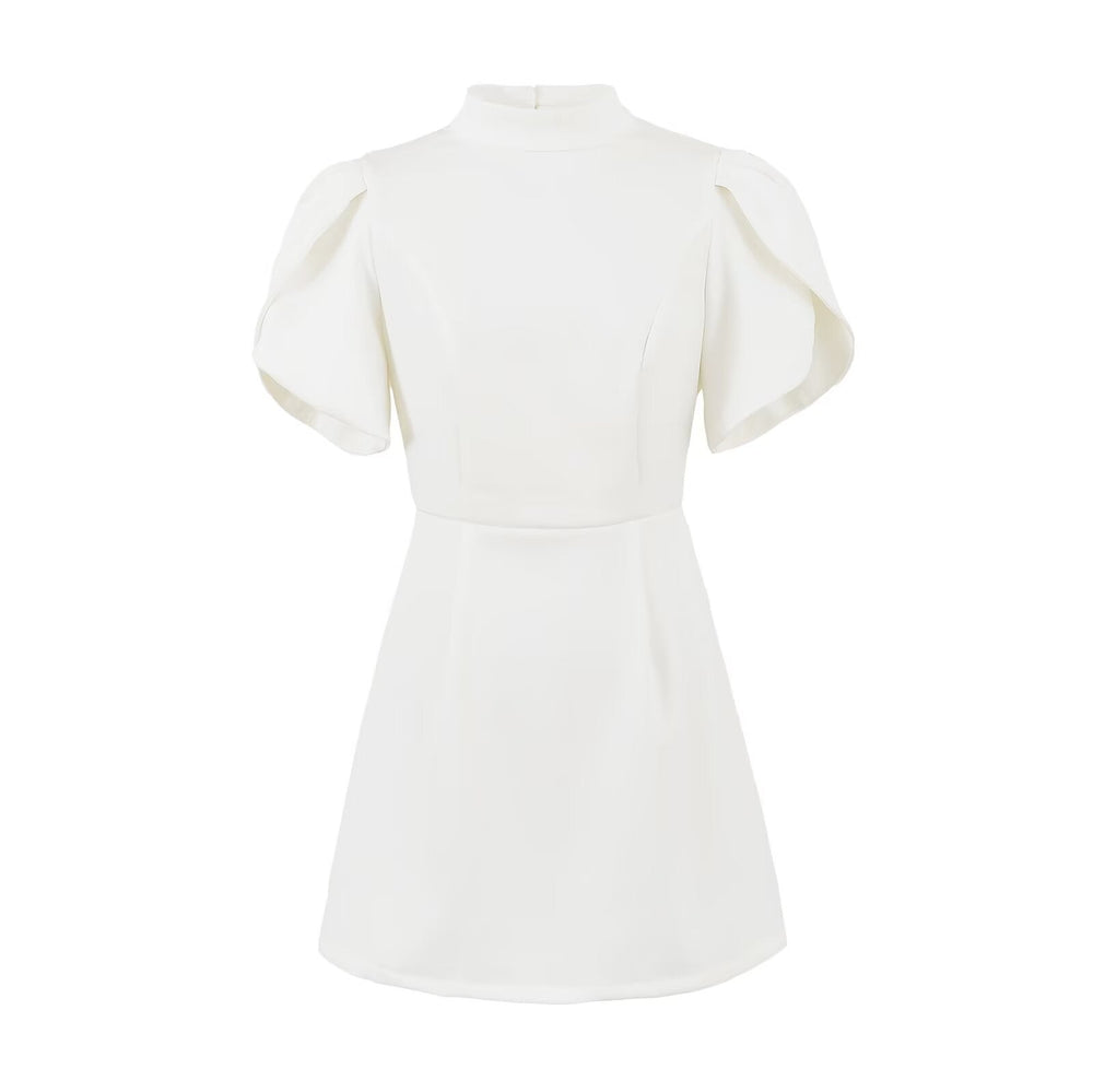 Levoire | Détail de mini robe à manches uniques Blanc
