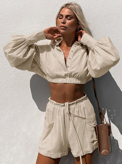 Levoire | Ensemble D'été Élégant Pour Femme - Beige