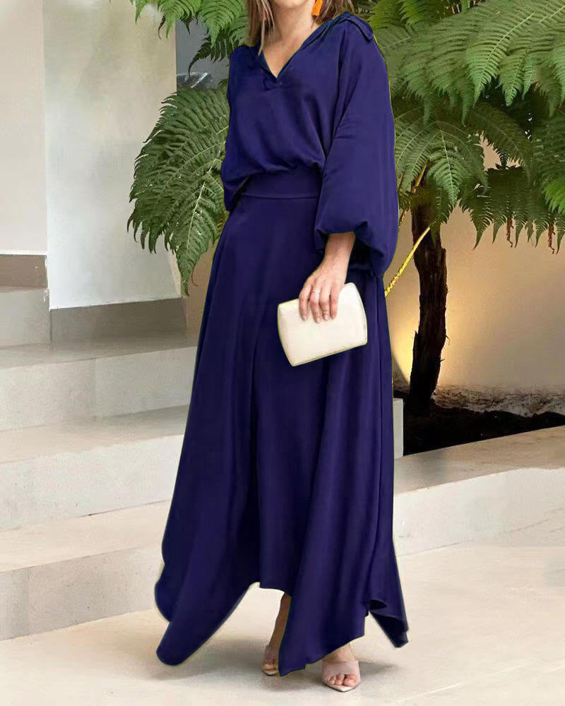 Levoire | La Robe Confortable Et Élégante Bleu