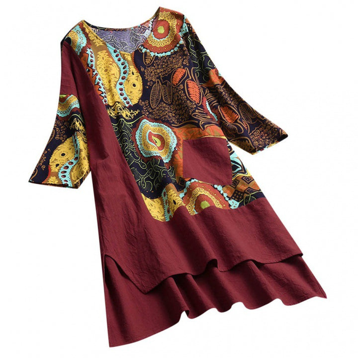Tunique femme avec motif coloré et coupe décontractée Levoire