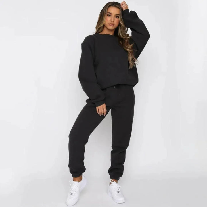 Levoire | Ensemble décontracté et à la mode avec un col rond fixe pour femmes