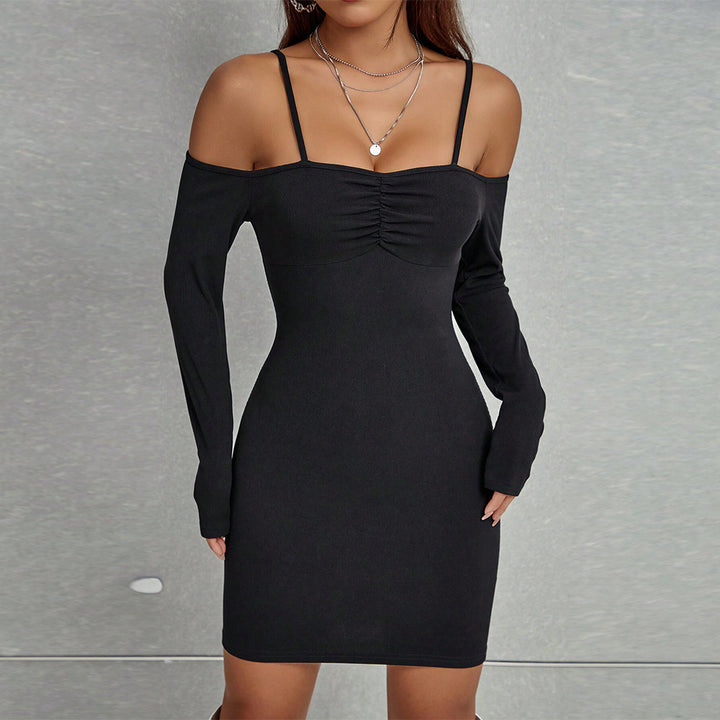 Robe mini femme avec design décolleté et détail de volants élégant Levoire