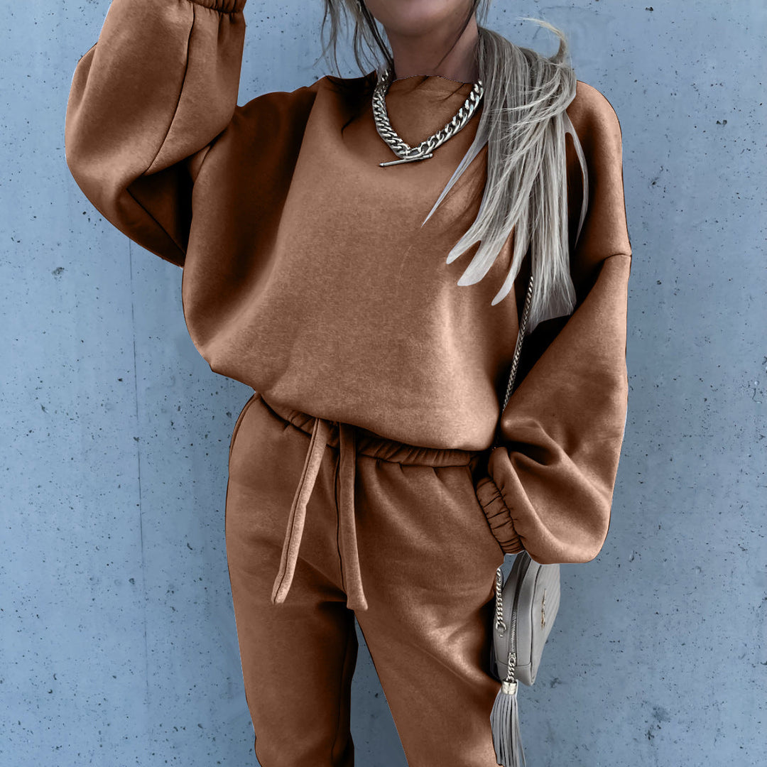 Levoire | Pull en college unicolore élégant - pack décontracté Couleur camel
